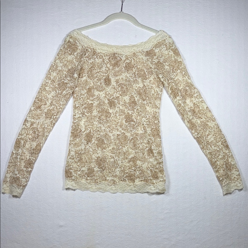 Free People Off Shoulder Lace Top